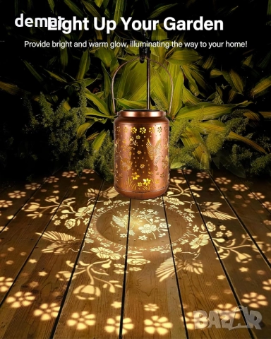 Соларна градинска лампа Hummingbird за мама, баба, жени, снимка 3 - Соларни лампи - 51734807