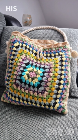 Дамски плетени чанти луксозни, ръчна изработка от качествени прежди, различни модели, снимка 9 - Чанти - 39398104