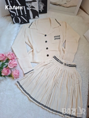 Дамски комплект Miu Miu - плетиво - 26€, снимка 3 - Комплекти - 53322306