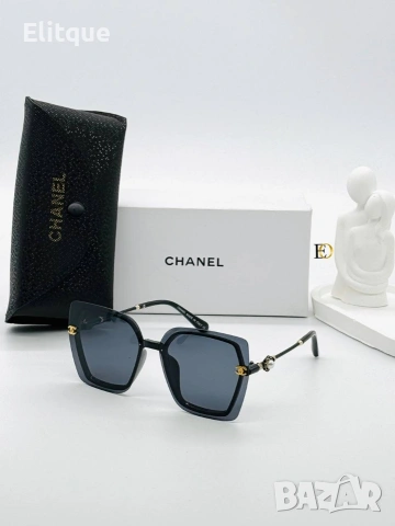 слънчеви очила chanel с ув защита,кутия , калъф и кърпичка на марката 
