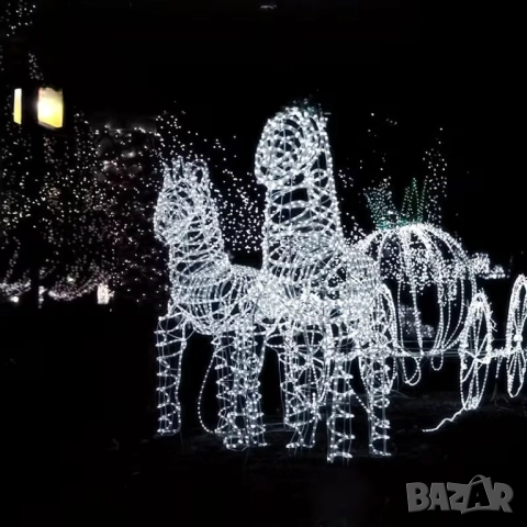 ⚡✨ 30m 300 LED Ултра-Дълъг Тръбен Светещ Маркуч – НОВ МОДЕЛ | Соларен + Дистанционно, снимка 6 - Декорация за дома - 52549128