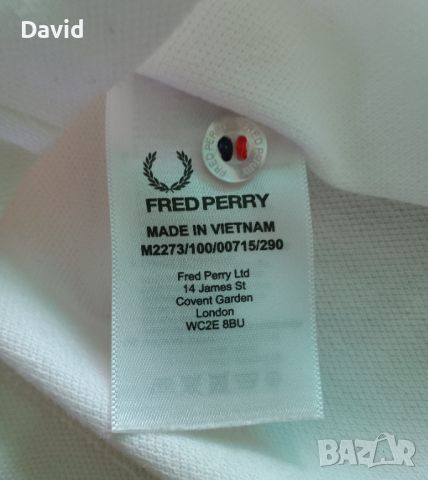 Оригинална фланелка Fred Perry, снимка 4 - Тениски - 46304636