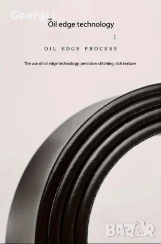 Официални Мъжки колани с 3ри модела автоматична катарама / Черна естествена кожа!!, снимка 5 - Колани - 49756764