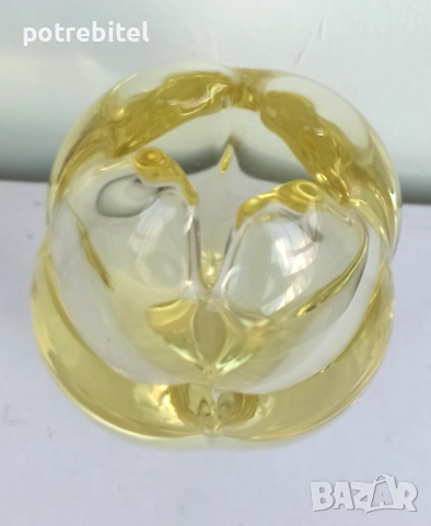 Стъклена декорация Бохемия ЧССР  - за 5 €вро   нова , снимка 3 - Декорация за дома - 52941821