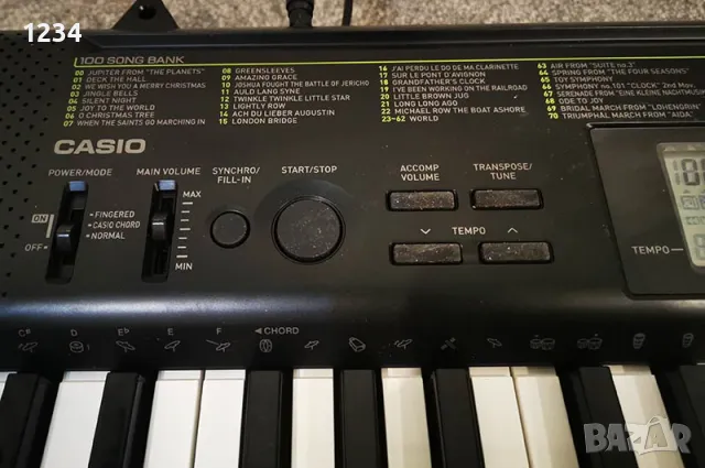 синтезатор клавир пиано CASIO CTK-1100 с 5 октави и плътни клавиши, снимка 5 - Синтезатори - 49542809