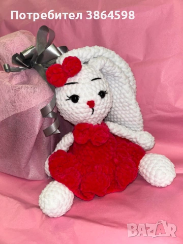 Плетени играчки мече и зайчета, снимка 3 - Плюшени играчки - 53731709