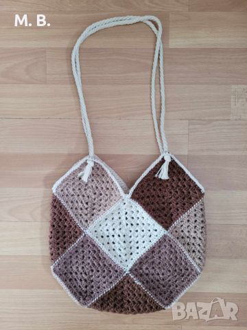 Дамски ръчно плетени чанти, снимка 4 - Чанти - 46410630