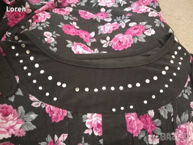 Дамска блуза на цветя, снимка 8 - Блузи с дълъг ръкав и пуловери - 45380533