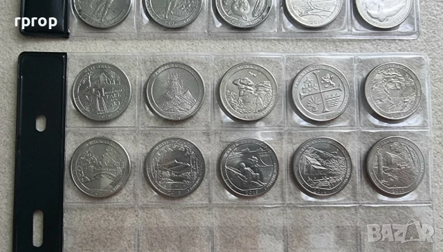 САЩ. 1/4 Американски долари . Куотъри. 45 бройки . Американски Национални паркове., снимка 6 - Нумизматика и бонистика - 46985536