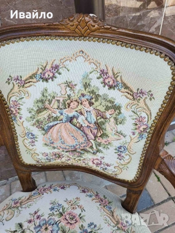 Два броя барокови кресла , снимка 5 - Столове - 53506407