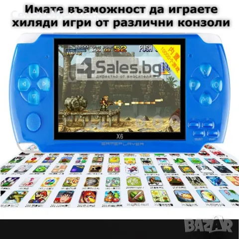 Конзола за игри с 8 GB памет, 4,3 инча дисплей  PSP21, снимка 10 - Други игри и конзоли - 47761390