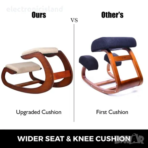 Стол за активно седене табуретка с подпора за колене, анти стрес, за правилна стойка, тегло до 150кг, снимка 9 - Столове - 49654151