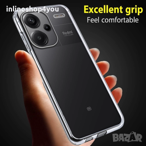 Прозрачен 360° Градуса Кейс за Xiaomi Redmi 13, снимка 5 - Калъфи, кейсове - 52647334