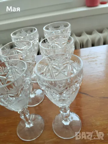 Кристални чаши за ракия, снимка 11 - Чаши - 50370355