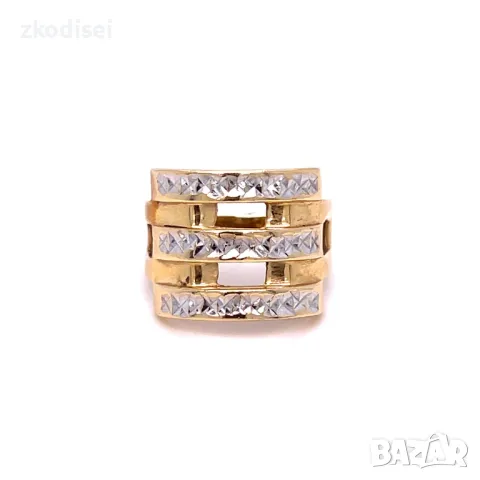 Златен дамски пръстен 3,88гр. 14кр.проба:585 размер:55 модел:29965-5