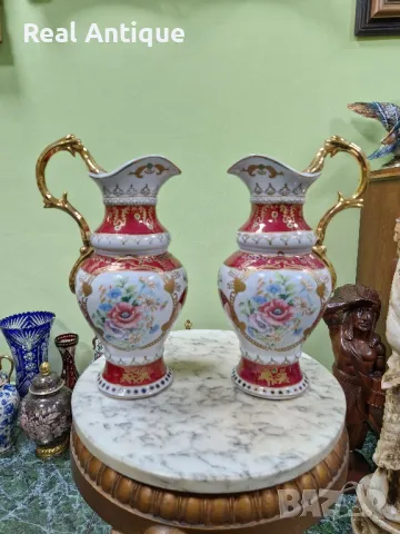 Чифт прекрасни антикварни китайски порцеланови кани , снимка 1