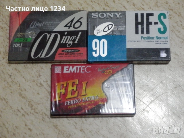 Нови аудио касети - SONY HF-S 90/ TDK CDing-II 46 / EMTEC FE I 60 Ferro