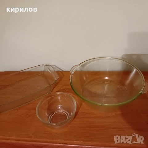 Комплект съдове от йенско стъкло