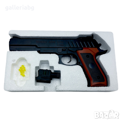 Еърсофт играчка пистолет с лазер и сачми, снимка 2 - Други - 44961426