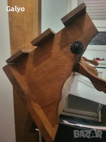 Стара закачалка от масивно дърво и ковано желязо, снимка 2 - Закачалки - 50236856