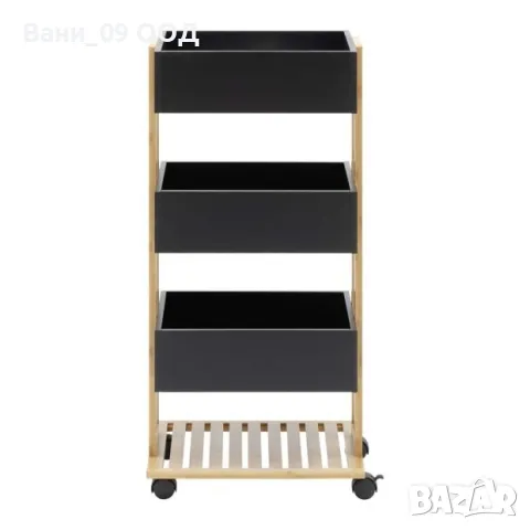 Етажерка за баня от бамбук и МДФ , снимка 4 - Етажерки - 49729295