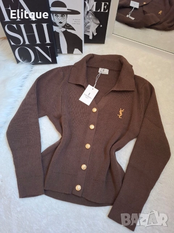 жилетки плетиво ysl saint laurent , снимка 8 - Жилетки - 52606264