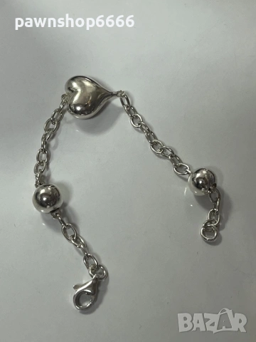 Сребърна гривна с проба 925 и тегло 9,23 грама , снимка 2 - Гривни - 53189118