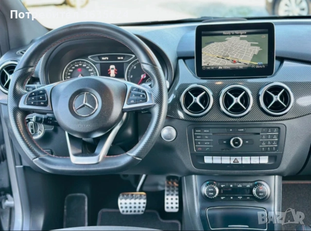 Mercedes-Benz B 200 D AMG 4-Matic, 128 500км!!! Пълна серв. история!, снимка 10 - Автомобили и джипове - 53754184