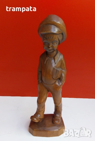 НАЙ ДОБРАТА ОФЕРТА Стара Немска дърврна фигура ръчна дърворезба 