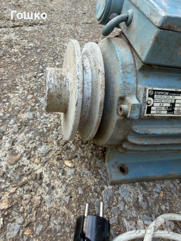 Монофазен електромотор 1.1кв, снимка 3 - Електродвигатели - 54238383