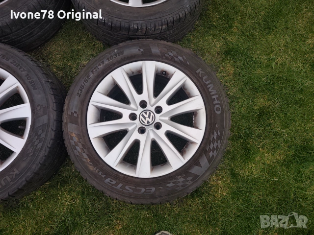 ПРОМОЦИЯ АЛУМИНИЕВИ ДЖАНТИ за VW TIGUAN 5x112 17цола.Отлично състояние., снимка 3 - Гуми и джанти - 53726881