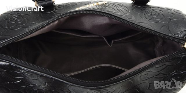 Комплект от 6 броя луксозни дамски чанти /Цвят: Черен;, снимка 2 - Чанти - 45456371