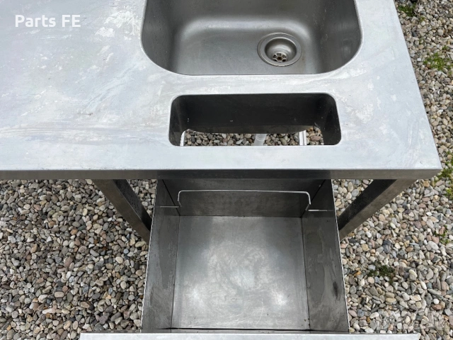 Професионална работна маса с мивка единична и отвор за отпадъци profesionalna rabotna masa s mivka, снимка 6 - Обзавеждане на кухня - 53563337