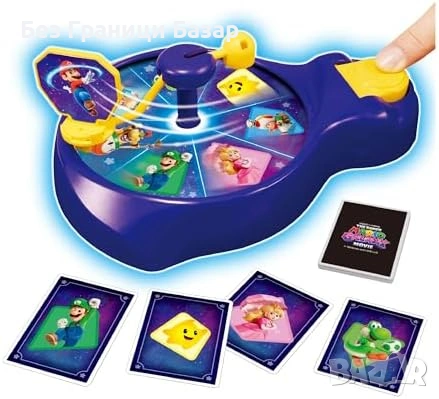 Нова Детска игра Super Mario Spin n Match 3 в 1 за 1-4 играчи Идеален подарък дете играчка