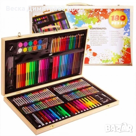 Детски комплект за рисуване - 180 части., снимка 12 - Рисуване и оцветяване - 53937370