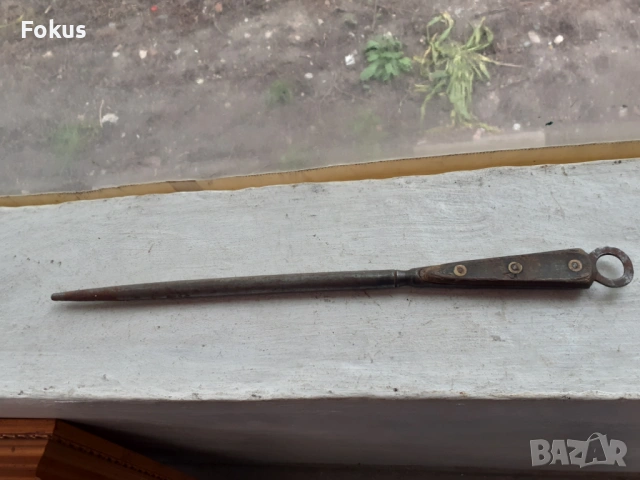 Стар колекционерски масат Fischer с рогова дръжка