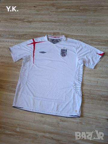 Оригинална мъжка тениска Umbro x England National Football Team / Season 06 (Home), снимка 2 - Тениски - 46490269