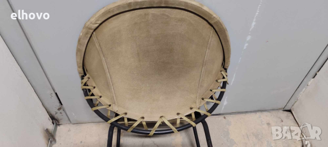 Кръгъл стол винтидж Lusch & Co, 1960г, снимка 6 - Столове - 44991887