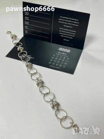 Сребърна гривна 925 проба, снимка 3 - Гривни - 53646815