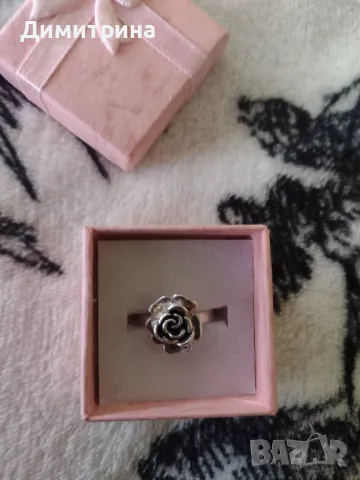 Дамски пръстен с печат 925, снимка 3 - Пръстени - 49605863
