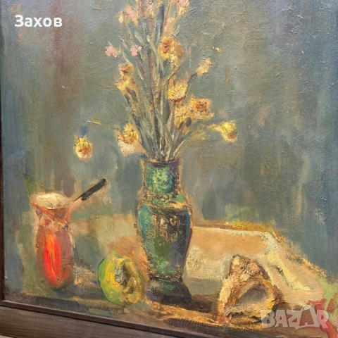 Картина – натюрморт, Карло Вендов, снимка 3 - Картини - 53732391