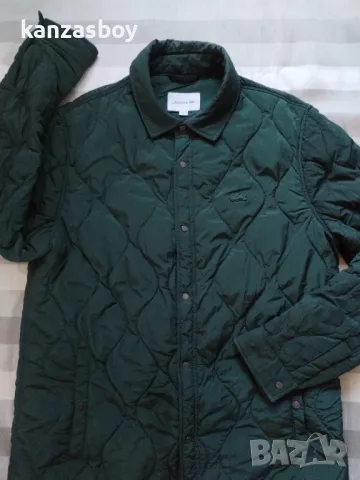 lacoste lightweight hoodie collapsible snap quilted jacket - страхотно мъжко яке 54/L, снимка 8 - Якета - 48383863