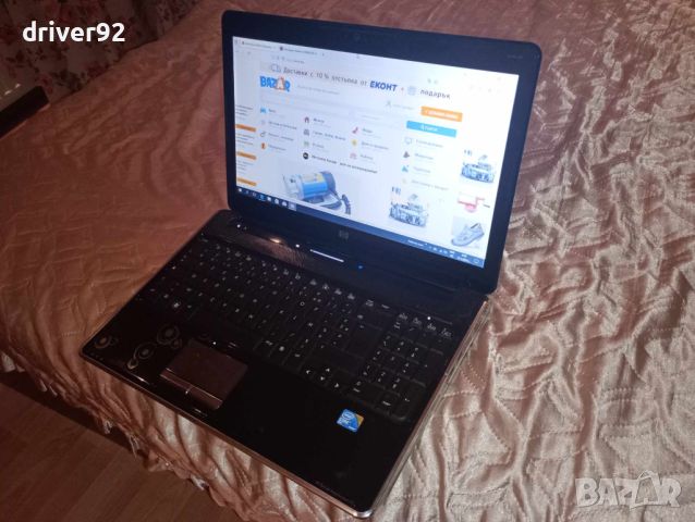 HP DV6  двуядрен с камера 4 гб рам 640 гб хард 15.6 инча екран с батерия над 1 час, снимка 1 - Лаптопи за дома - 45693010