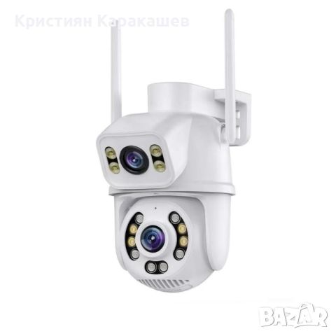 Двойна водоустойчивеа камера Wi-Fi ICSEE, снимка 2 - IP камери - 45220010