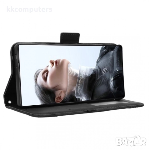 Кожен калъф Портфейл за ZTE nubia RedMagic 11 Pro 5G / 11 Pro+ 5G- Магнитен клипс, Държач за карти и, снимка 11 - Калъфи, кейсове - 52490748