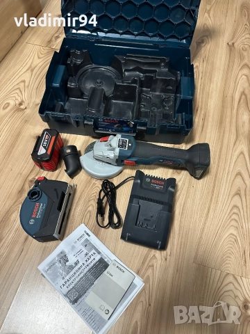 BOSCH GWS 18V-10 SC Made in Germany, снимка 2 - Ъглошлайфи - 52677021