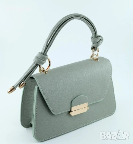 Елегантна фешън чанта с авнгардни дръжки в модерни цветове, снимка 5 - Чанти - 52896013