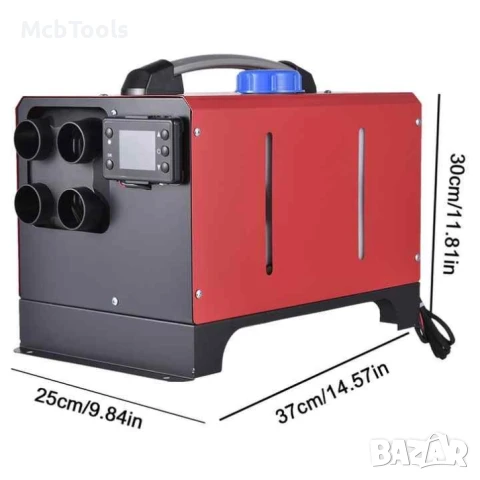 Дизелова суха печка с куфар и алуминиево ядро, 12V/24V 8KW, снимка 3 - Аксесоари и консумативи - 51323398