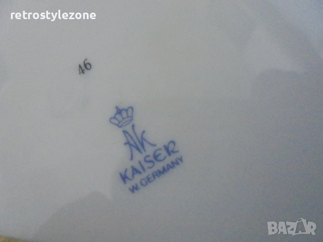 № 8531 Винтидж порцеланово пано с елен – Kaiser Germany , снимка 5 - Други ценни предмети - 53866660