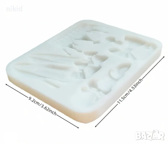 Дамски обувки токчета корона червило парфюм силиконов молд форма фондан шоколад декор, снимка 3 - Форми - 53967384